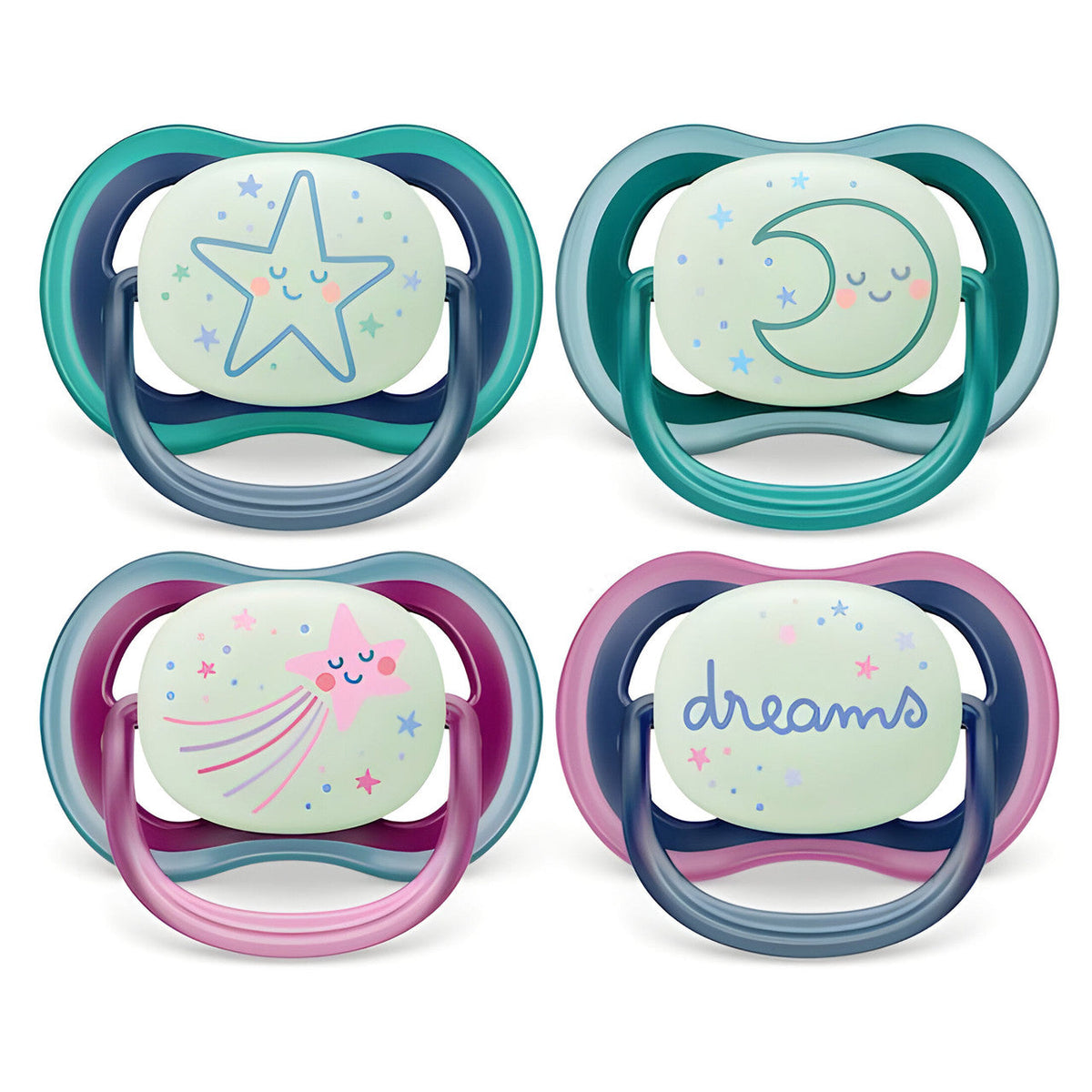 Avent Ultra Air Night Soother 6-18 Months 2 Pack