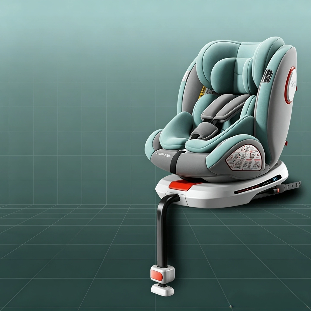 Baby Car Seat for Infants, 360° Rotatable Toddler Safety Car Seat, Smart Version