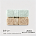 LOFTEX 7A Antibacterial Long Staple Cotton Towel, Thick Large Soft Face Towel for Home & Hotel Bathroom, 36×76cm, 147g