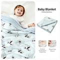 ibaby Dotted Baby Blanket, Toddler Soothing Quilt for Newborn & Kids, Autumn Winter Use, Kindergarten Nap Blanket, Size 150×200cm