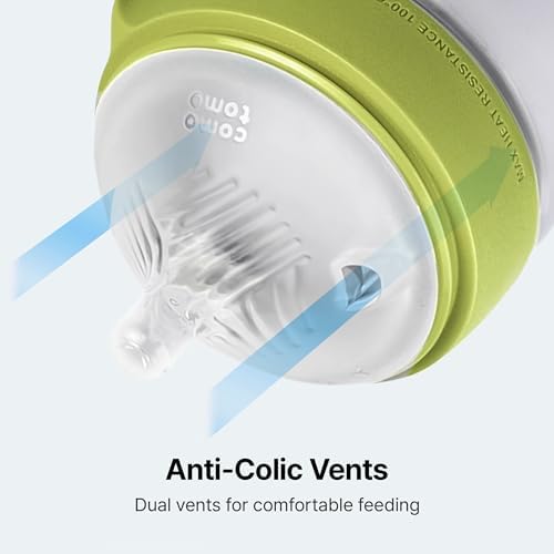 Silicone Baby Bottle Gen 2 with 5-Ounce Slow-Flow Nipple and Dual Vents – Comotomo 2026 Collection