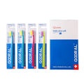 GOORAL Swiss Ultra Soft Adult Toothbrush 12‑Pack Family Set