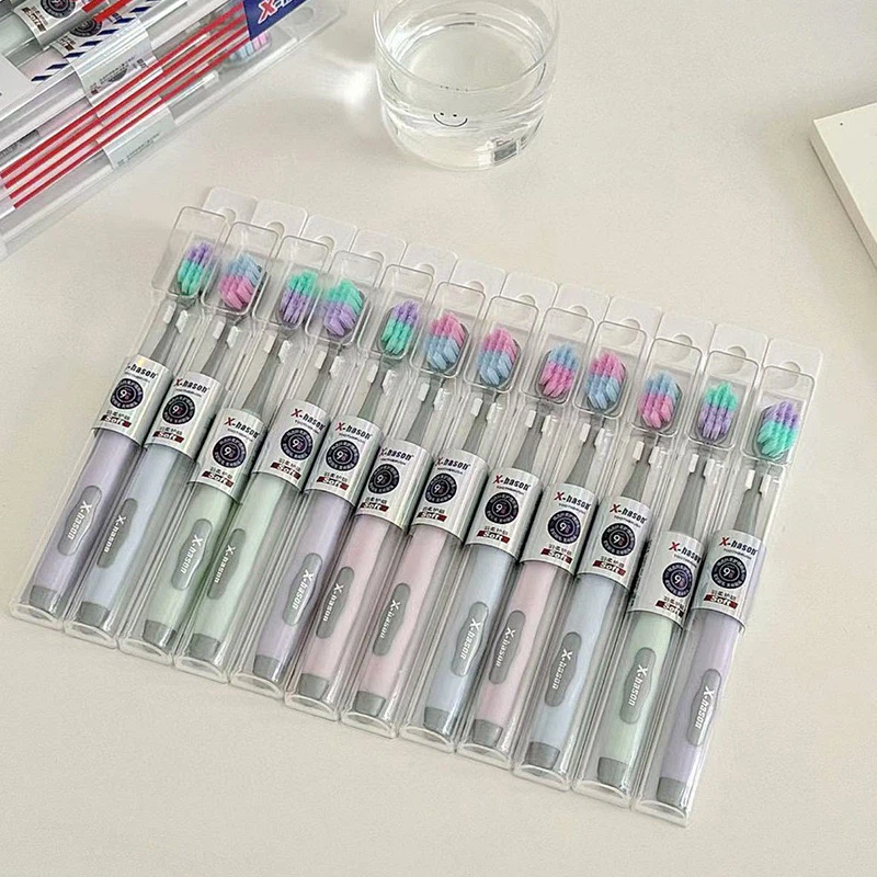 X‑hason 8th‑Gen Ultra Soft Wide‑Head Adult Toothbrush 12‑Count Family Set