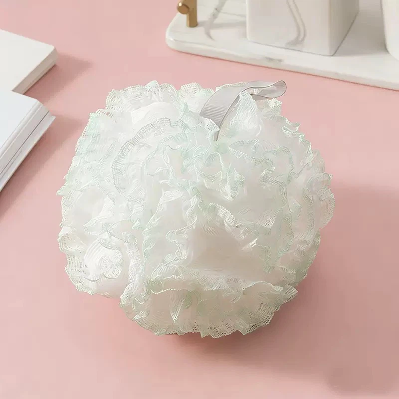 Large Lace Bath Pouf Ultra‑Soft Shower Ball, Durable Quick‑Drying