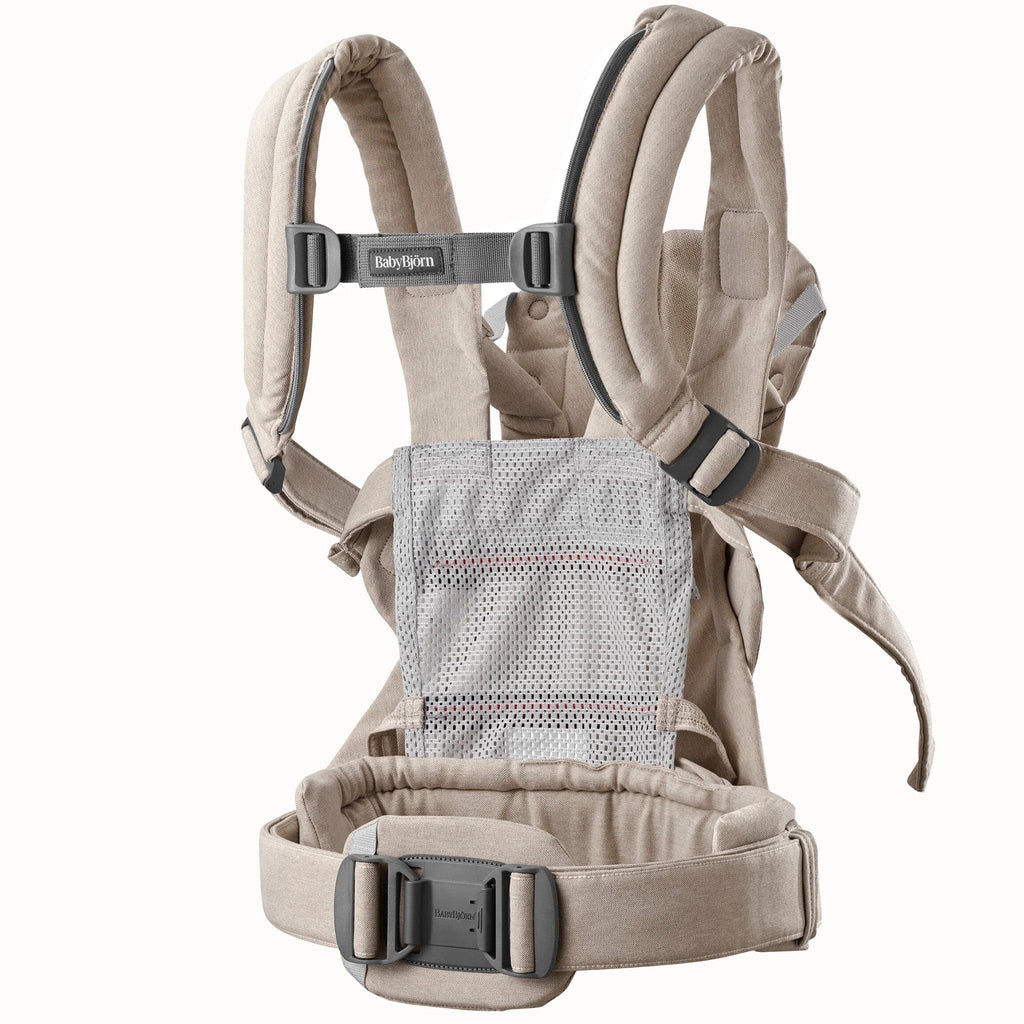 BabyBjörn Baby Carrier Harmony Woven Melange, Light Beige